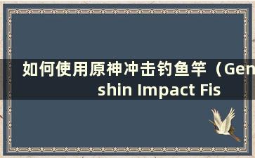 如何使用原神冲击钓鱼竿（Genshin Impact Fishing Rod）